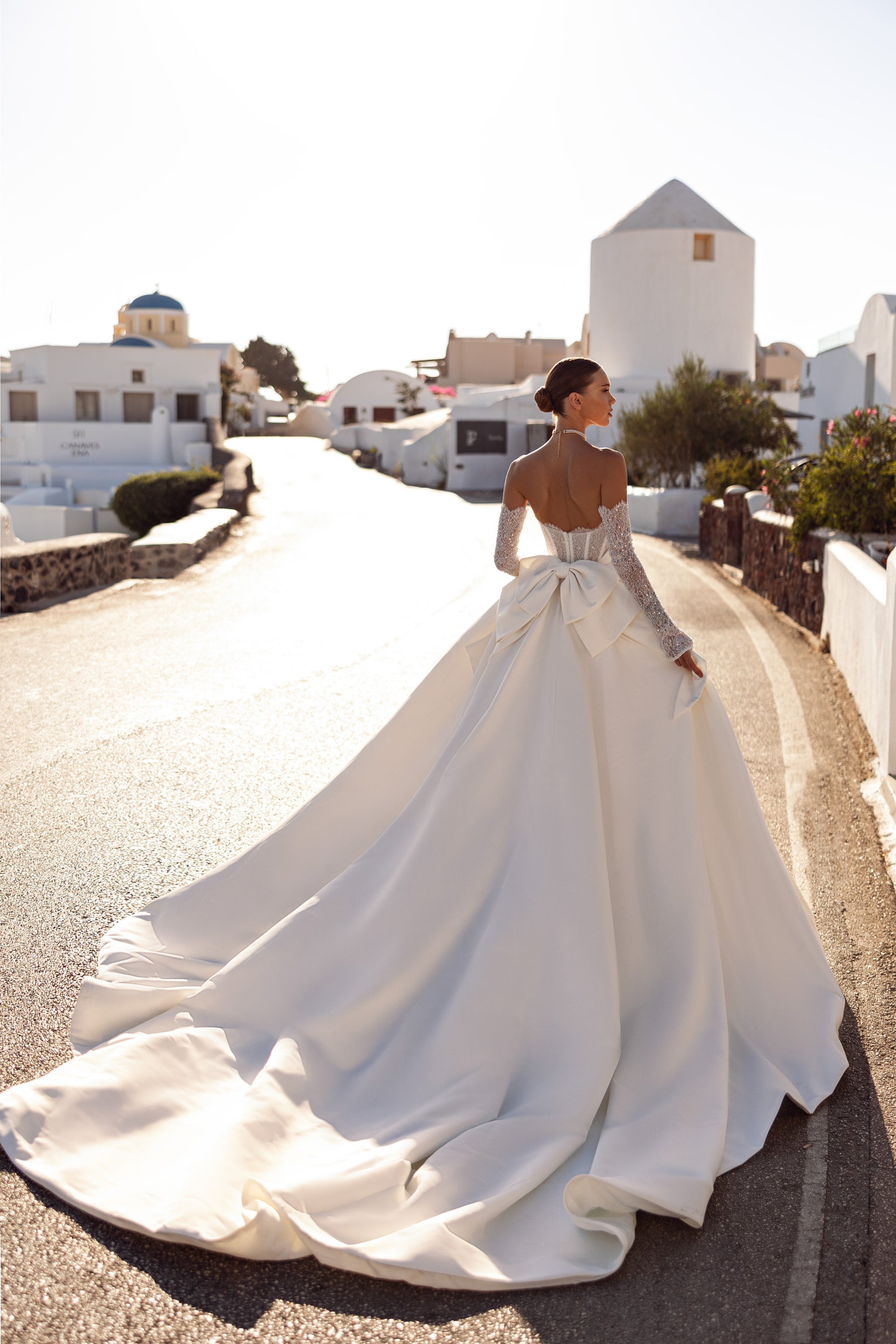 Ball Gown Wedding Dress with Detachable Lace Sleeves