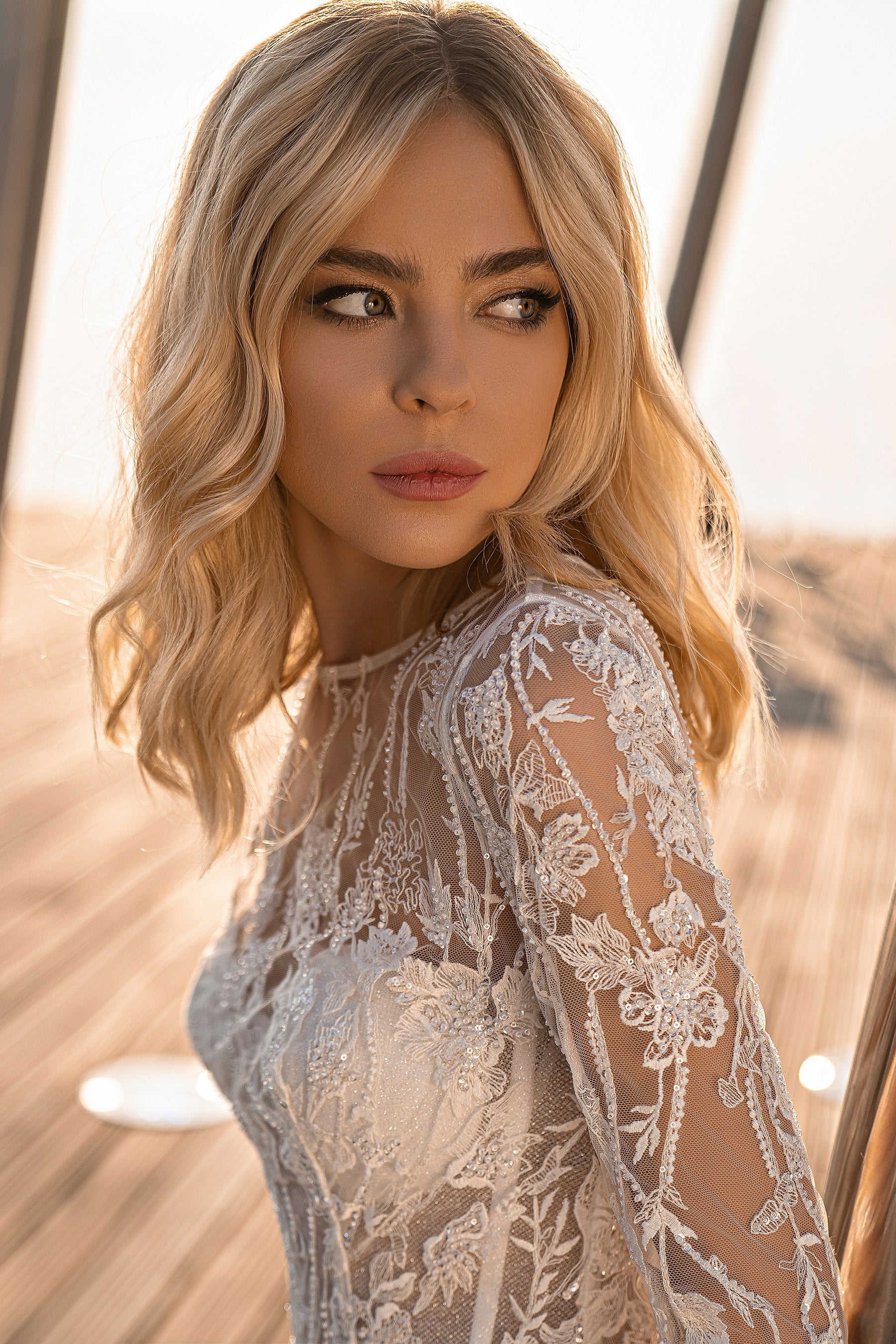 A-Line Wedding Dress with Illusion Lace Bodice