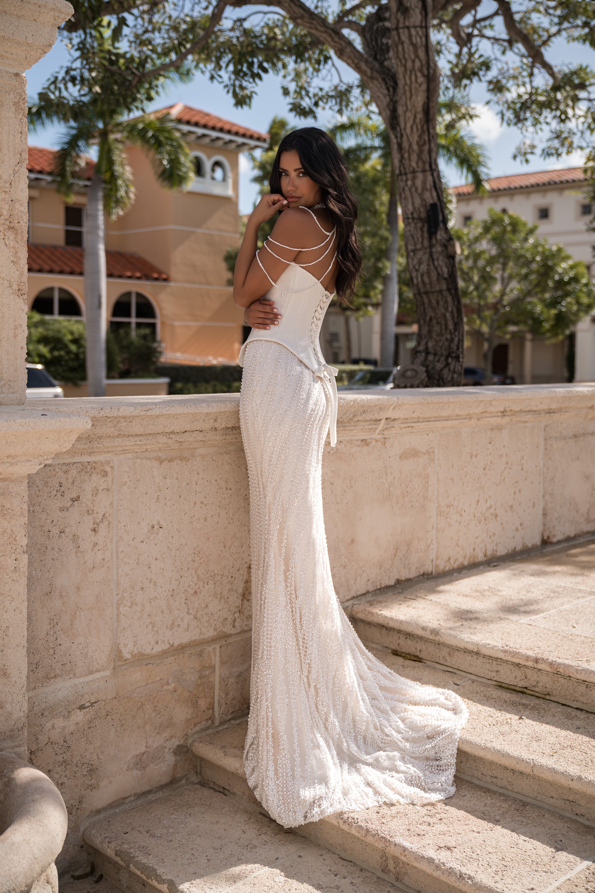 Mermaid Wedding Dress with Sweetheart Corset Bodice