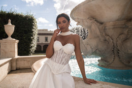 A-Line Wedding Dress with Detachable Cape