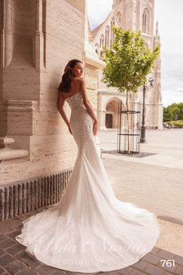 Beaded Lace Mermaid Wedding Dress with Detachable Tulle Overskirt