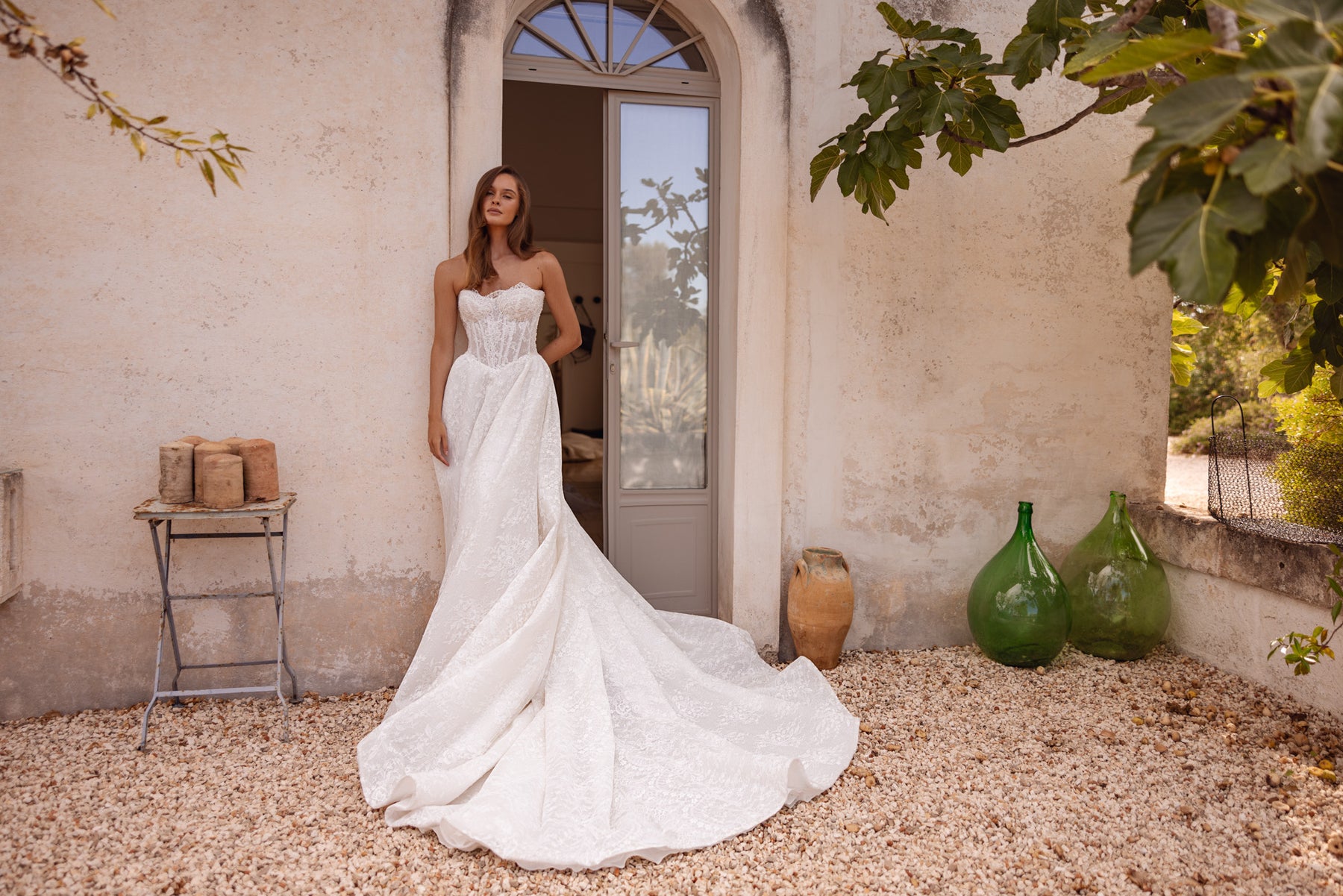 2-in-1 Sweetheart Lace Ball Gown Wedding Dress with Detachable Bolero