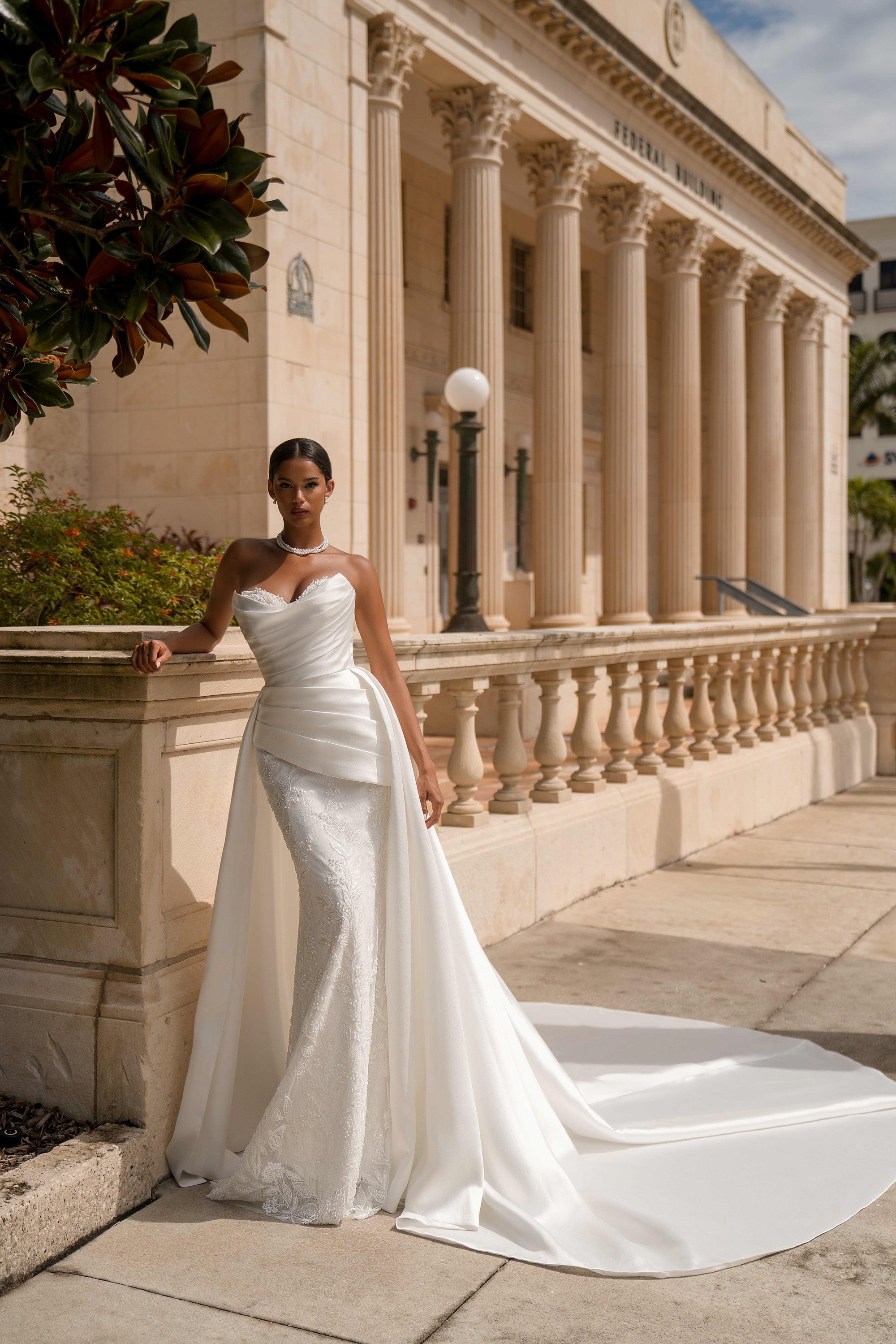 Madison Detachable Train Wedding Dress