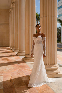 Madison Detachable Train Wedding Dress