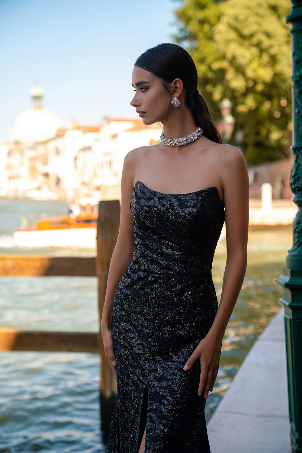 Mermaid Evening Dress with Sequins