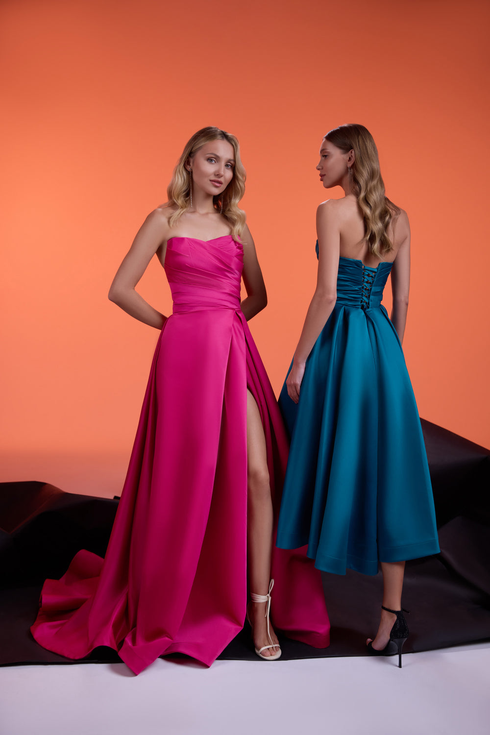 A-line Evening Dress with Ruched Sweetheart Bodice