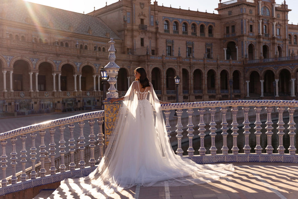 A-Line Wedding Dress with Beaded Sweetheart Bodice
