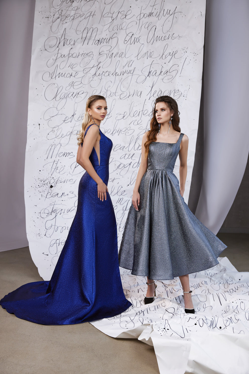 Elegant Evening Dress for Special Occasions - Mermaid Slit & Square Neck Prom Dress
