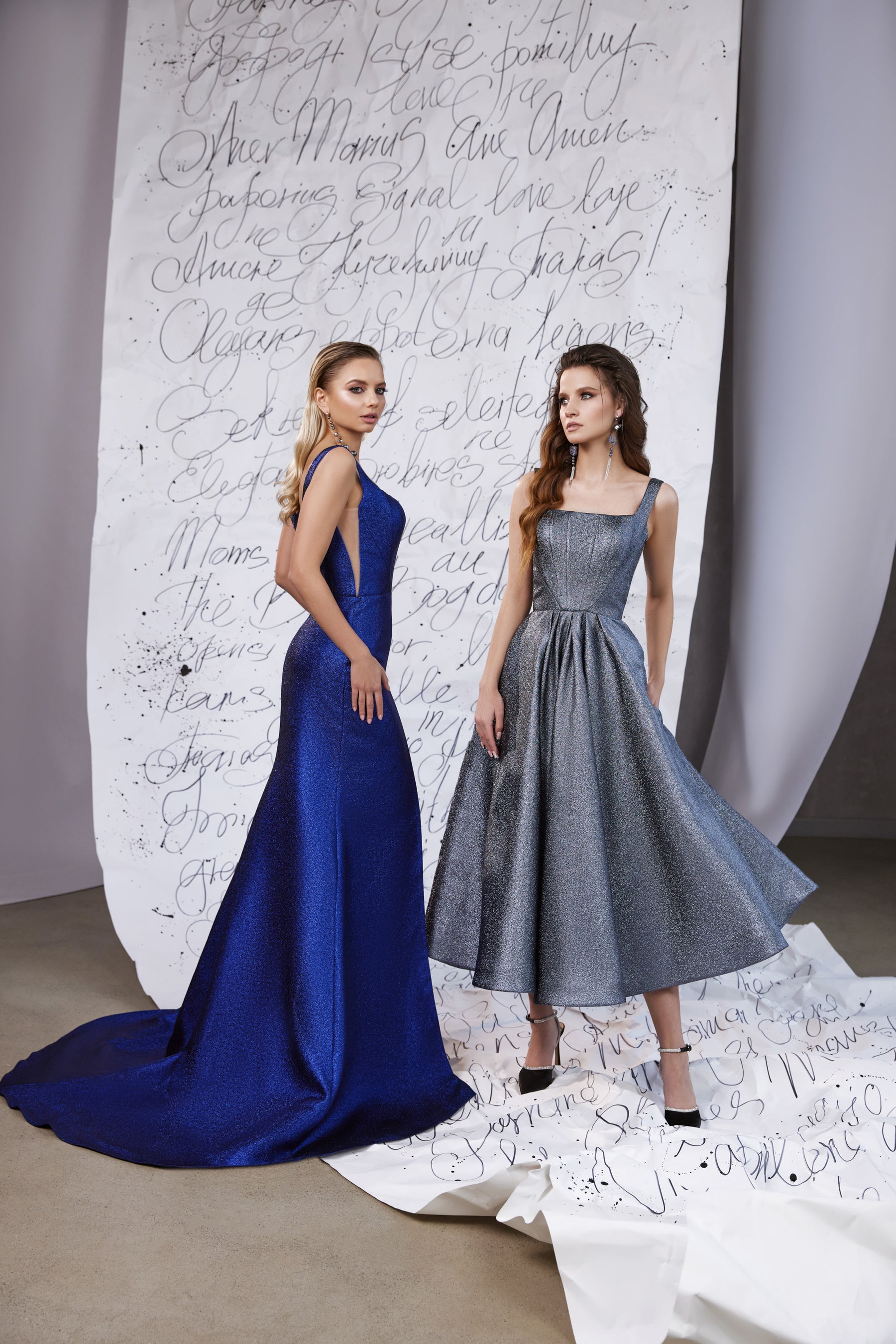 Elegant Evening Dress for Special Occasions - Mermaid Slit & Square Neck Prom Dress
