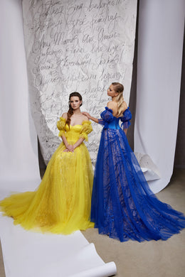 Women's Sweetheart Tulle Skirt Prom Dress with Corset Bodice