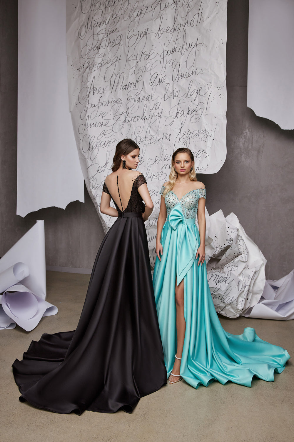Stunning Open Back Satin Dress with Slit for Special Occasions