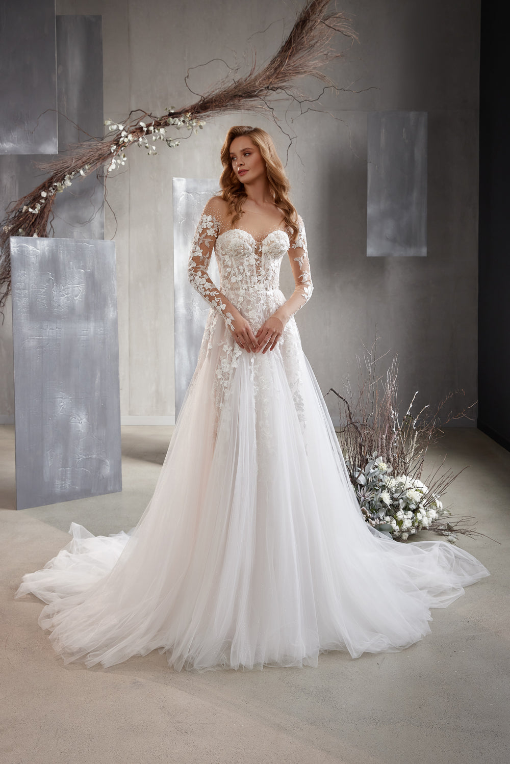 Women's Luxurious Off-the-Shoulder Wedding Dress Set with Detachable Bolero and Embellished Corset