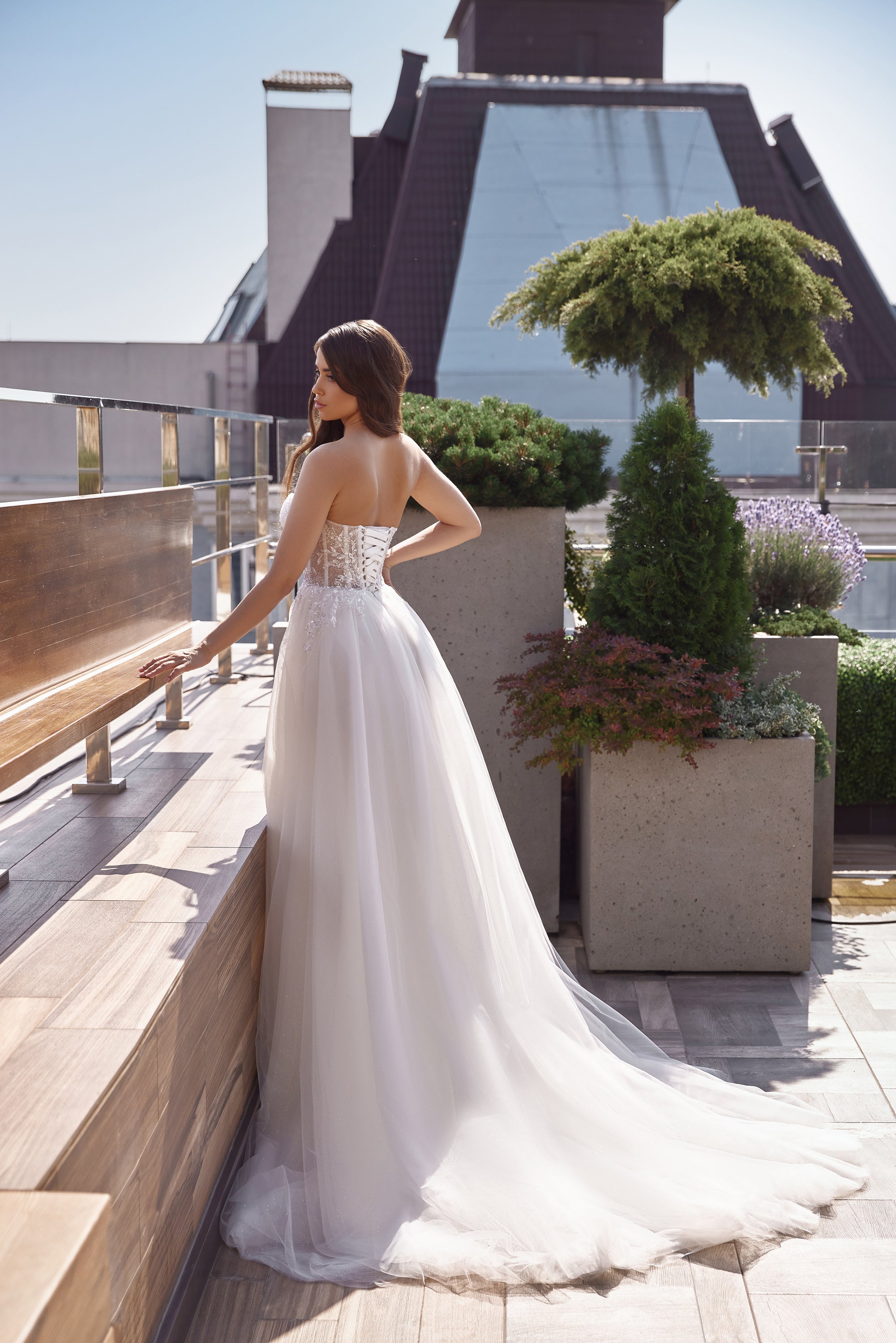 A-Line Wedding Dress with Lace Appliques and Beading, Sweetheart Neckline, Cape Sleeves, Satin and Tulle Overlay, Cathedral Train, Romantic
