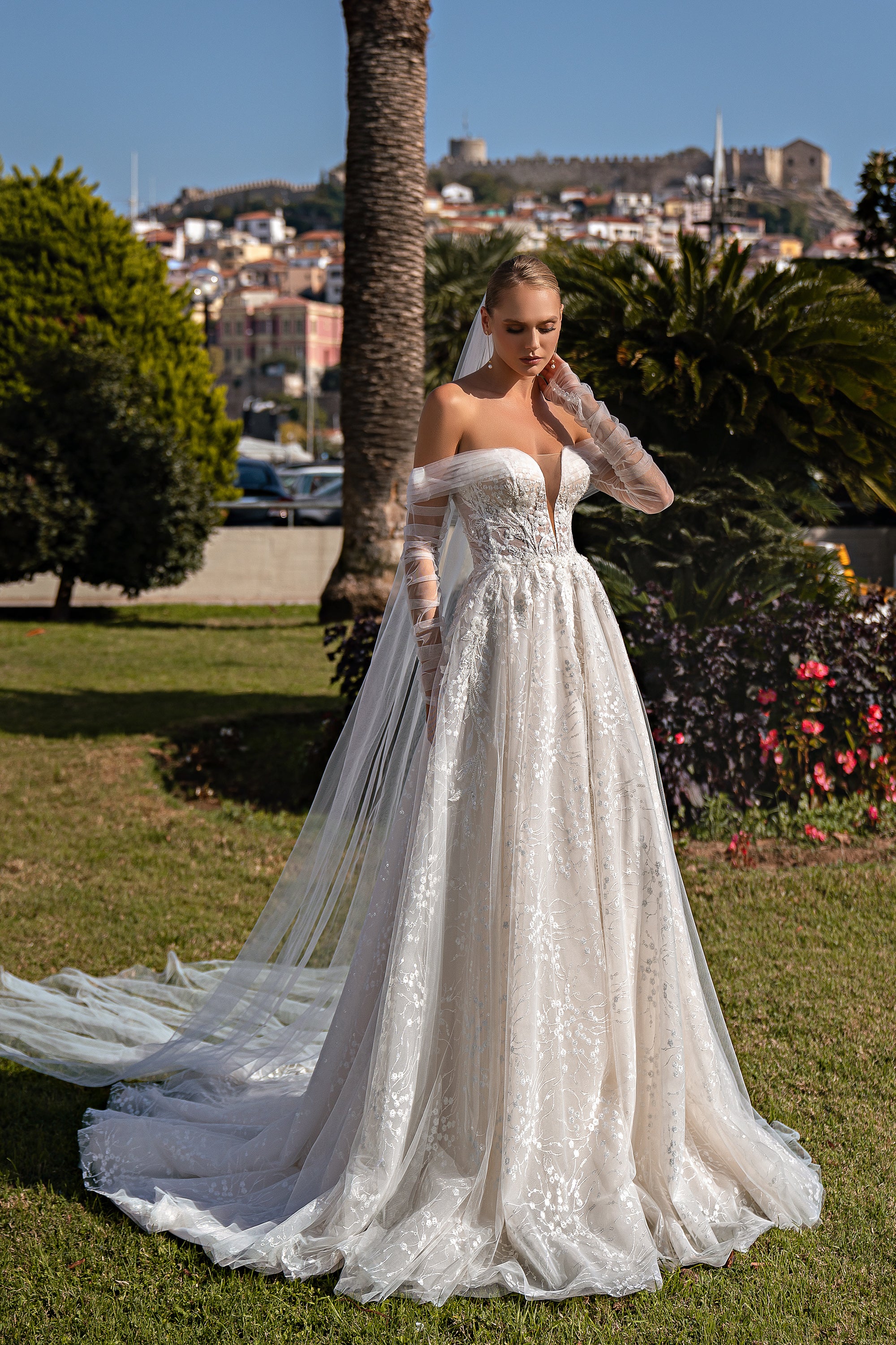 Romantic 3m x 1.5m Soft Tulle Veil with Loops at Top