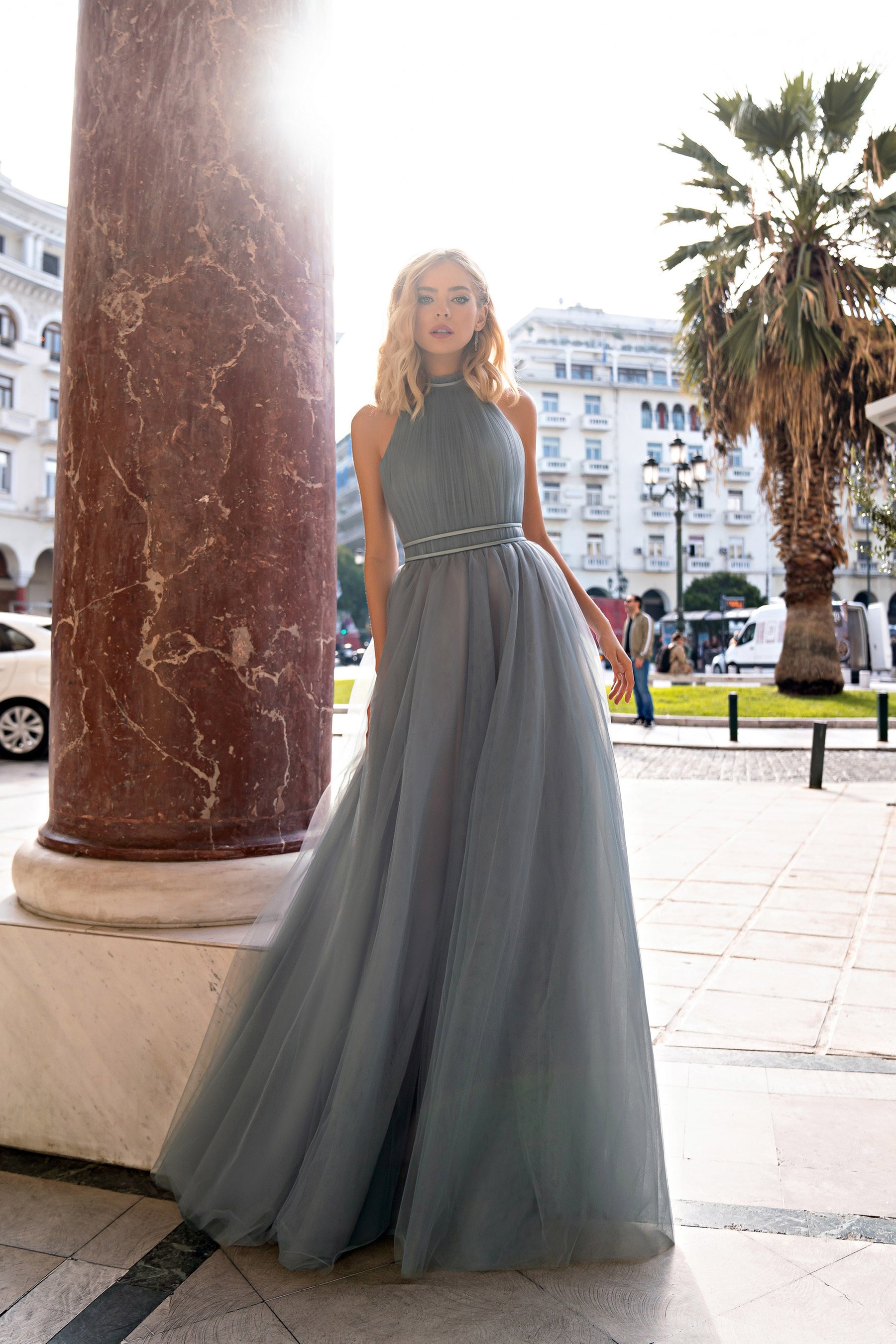 Party Dress with Open Back, Light Tulle Skirt - Perfect for Any Occasion!