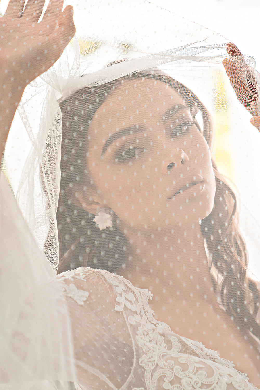 Exclusive 1.8x1.6m Tulle Veil Bundle with Hair Attachment Loops