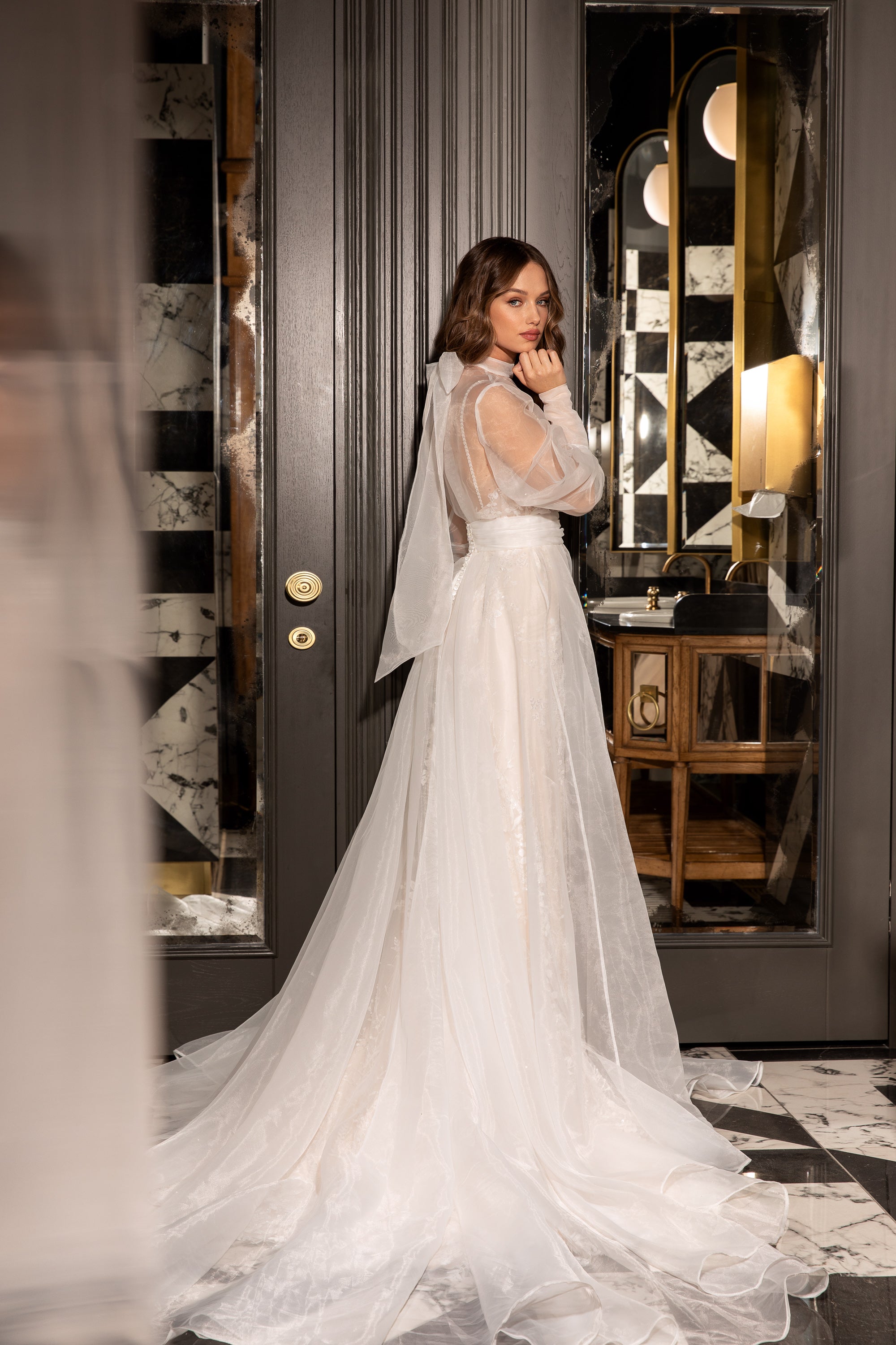 Sweetheart Mermaid Wedding Gown with Lace Detachable Cape